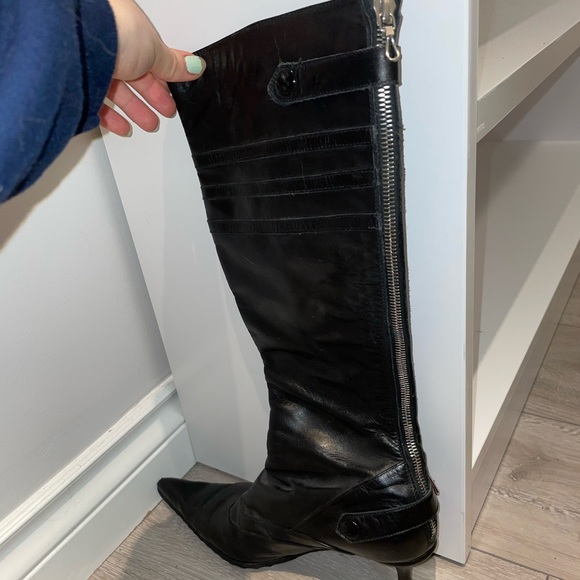 Browns Couture Heeled Leather Boots - Picture 7 of 9